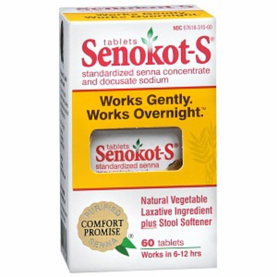 Senokot-S Natural Vegetable Laxative Plus Softener