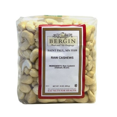 Bergin Nut Company Cashew Whole Raw, 16-Ounce Bags (Pack of 2)