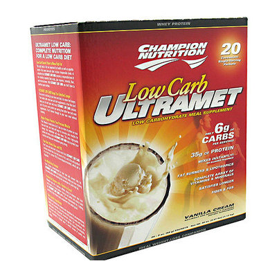 Champion Nutrition Low-Carb Ultramet Vanilla Cream Drink Mix Powder