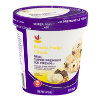 Ahold Real Super Premium Ice Cream Banana Fudge Chunk