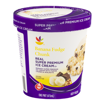 Ahold Real Super Premium Ice Cream Banana Fudge Chunk