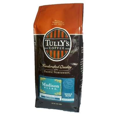 Tullys Coffee Tully's Coffee Madison Blend, Whole Bean, 12-Ounce Bags (Pack of 2)