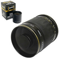 Opteka 500mm / 1000mm High Definition Mirror Telephoto Lens for Olympus Standard Four Thirds Mount Digital SLR Camera