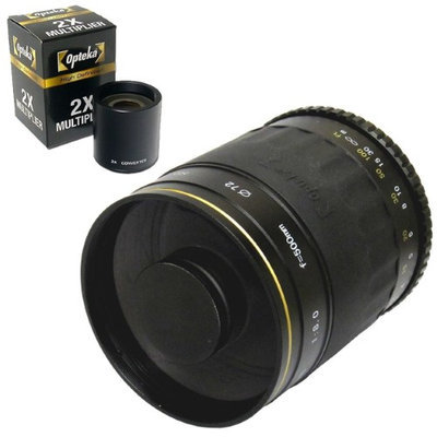 Opteka 500mm / 1000mm High Definition Mirror Telephoto Lens for Olympus Standard Four Thirds Mount Digital SLR Camera
