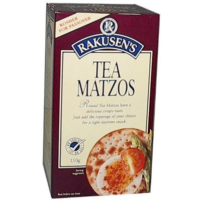 Rakusen Tea Matzo Cracker (Kosher for Passover), 5.29-Ounce Boxes (Pack of 6)