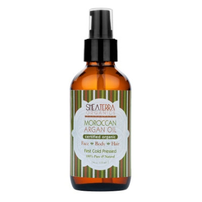 Shea Terra Organics 100% Pure Moroccan Argan Oil, Certified Organic