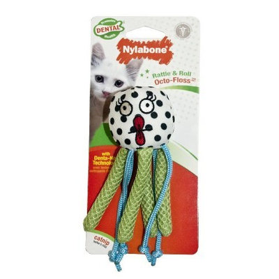 Nylabone Cat Dental Rattle & Roll Octo-Floss