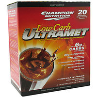 Champion Nutrition Low-Carb Ultramet Chocolate Fudge Drink Mix Powder