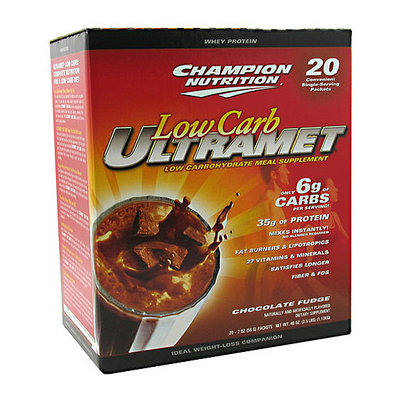Champion Nutrition Low-Carb Ultramet Chocolate Fudge Drink Mix Powder