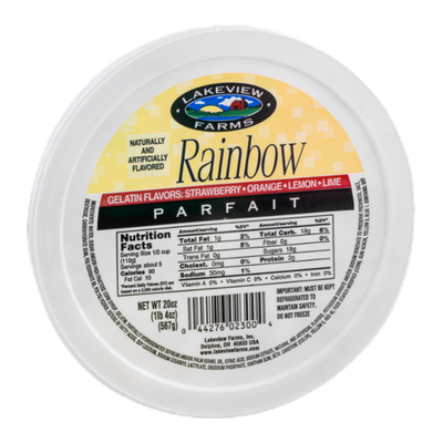 Lakeview Farms Rainbow Parfait