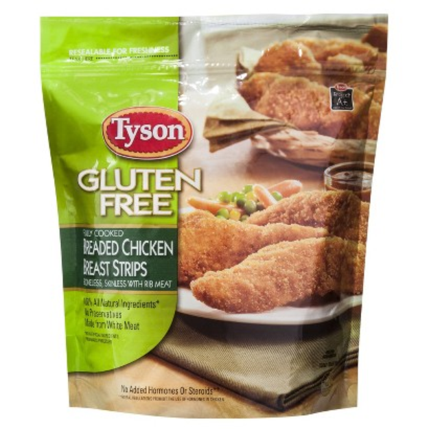 Tyson Gluten Free Breaded Chicken Strips 14 oz