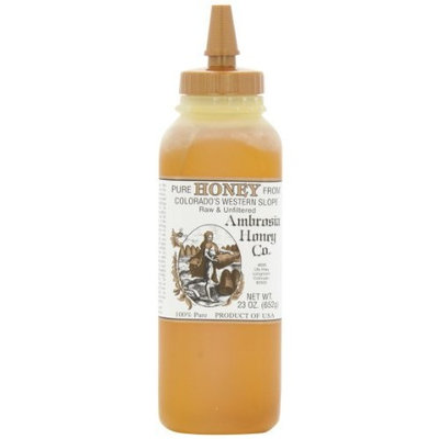 Ambrosia Pure Honey From Colorado's Western Slope, 23-Ounce Bottles (Pack of 4)