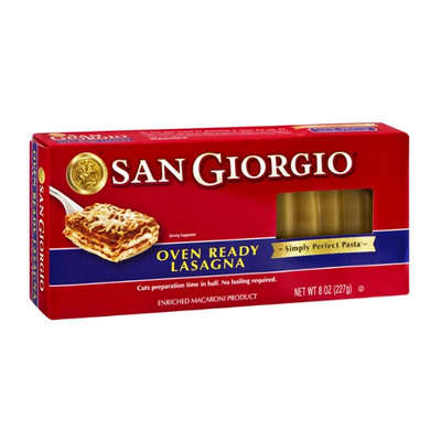 San Giorgio Enriched Macaroni Product Lasagna Oven Ready