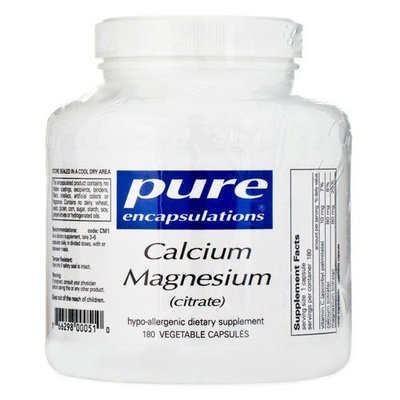 Pure Encapsulations - Calcium/Magnesium (citrate) 180's (Premium Packaging)
