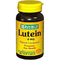 Good 'N Natural Lutein 6mg - Natural Carotenoid, 50 softgels,(Good'n Natural)