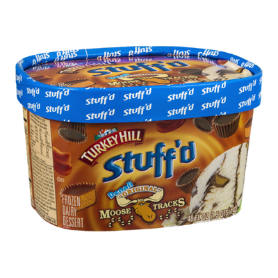 Turkey Hill Frozen Dairy Dessert Stuff'd Denali Moose Tracks