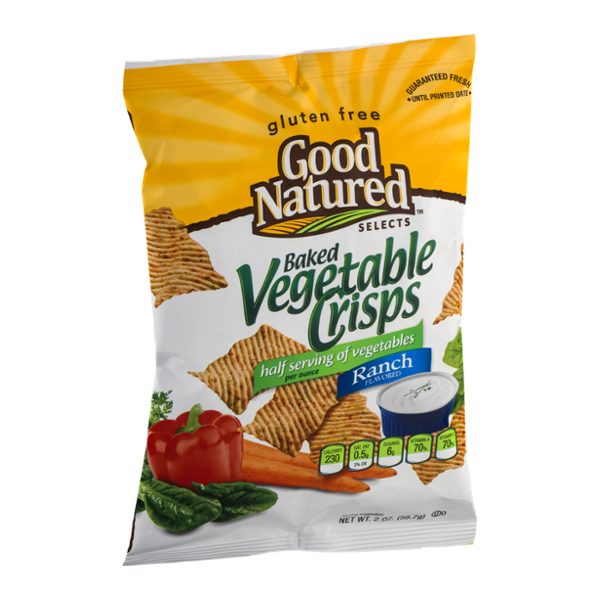 Good Natured Selects Gluten Free Baked Vegetable Crisps Ranch Flavored