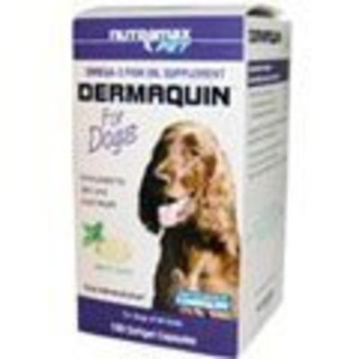 Nylabone Dermaquin for Dogs, 100 Softgel Caps