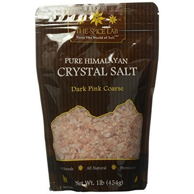 The Spice Lab's Himalayan Natural Unprocessed Cooking Coarse Grain Salt 16 Oz Bag