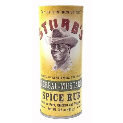 Stubbs Stubb's Herbal Mustard Spice Rub Great on Pork Chicken and Veggies 3.5 Oz. (1 Each)