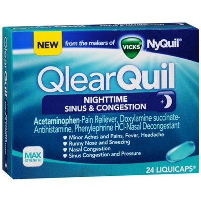 QlearQuil™ Nighttime Sinus & Congestion Relief LiquiCaps™