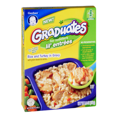 Gerber® Graduates for Toddlers Lil' Entrees Rice and Turkey in Gravy