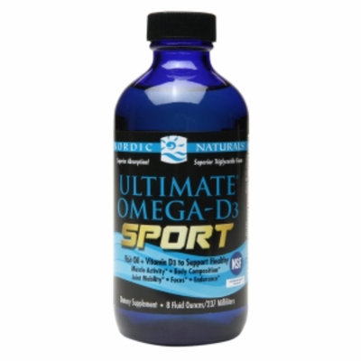 Nordic Naturals Ultimate Omega-D3 Sport, Lemon, 8 fl oz