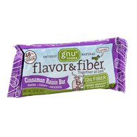 Gnu Foods Flavor & Fiber Cinnamon Raisin Bar