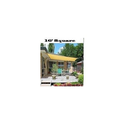 Us Shade Sail San Diego Shade Sail 16' Square - Sandy Beach
