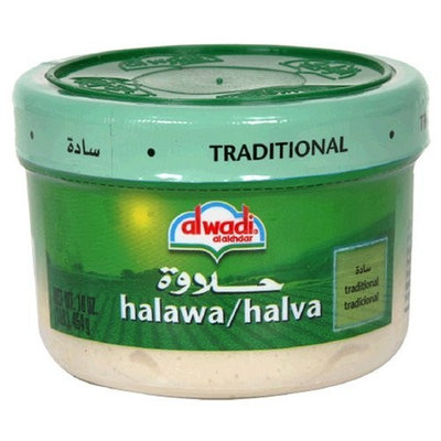 Al Wadi Alwadi Al Akhdar Halawa/Halva, Traditional, 16-Ounce (Pack of 6)