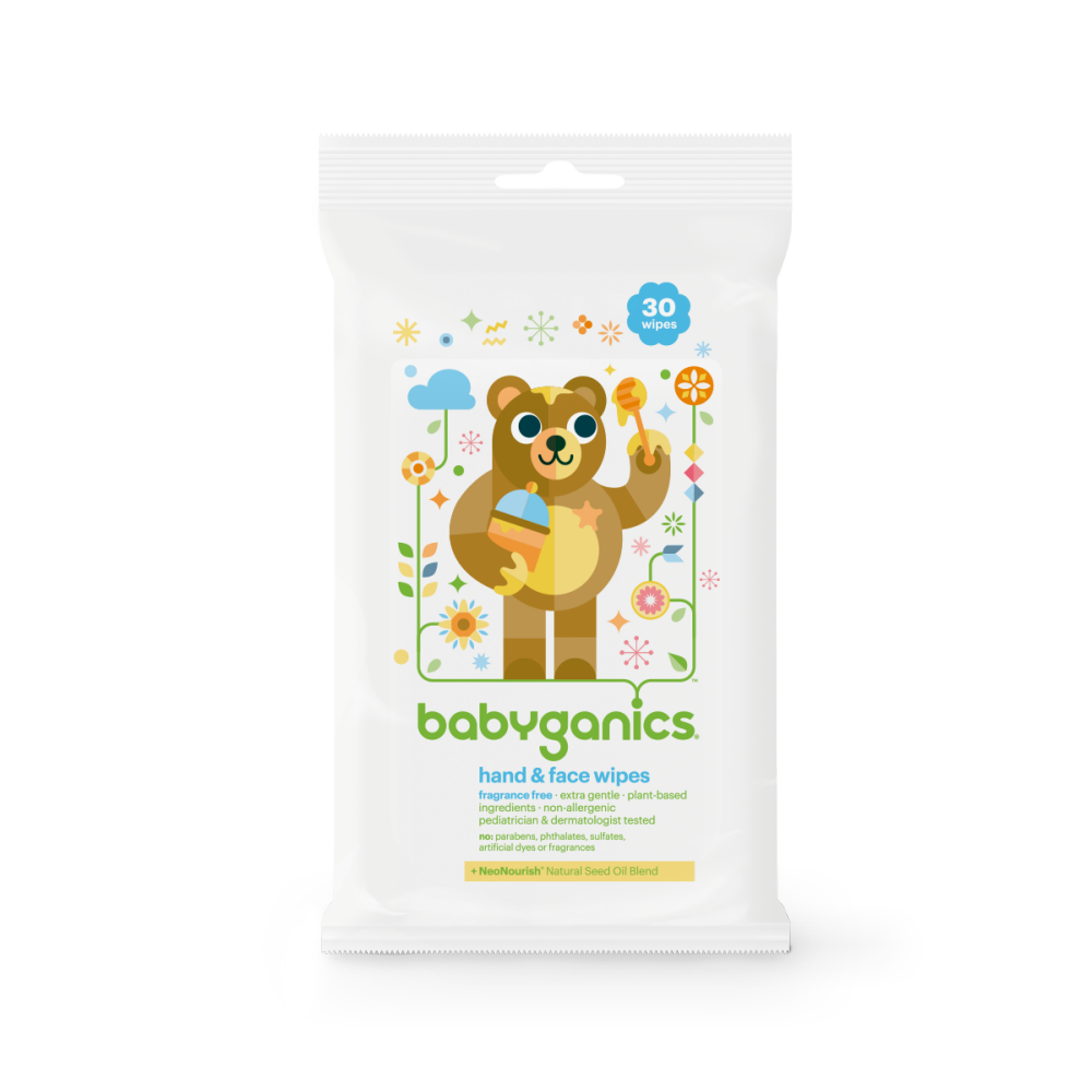 babyganics hand & face wipes
