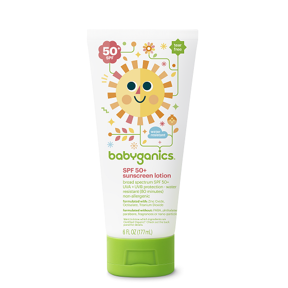 babyganics spf 50+ sunscreen lotion