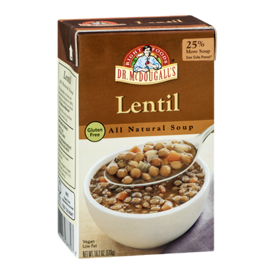 Dr. McDougall's Right Foods Gluten Free All Natural Soup Lentil