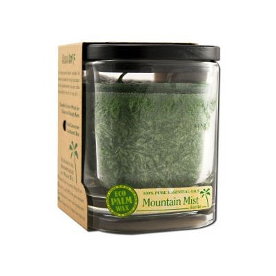 Eco Palm Square Jar, Mountain Mist Dark Green 8 oz by Aloha Bay