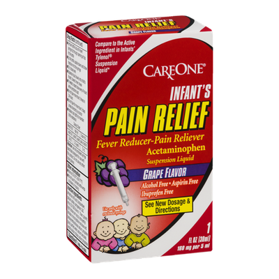 CareOne Infant's Pain Relief Liquid Grape Flavor