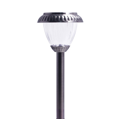 Shenzhen Jiawei Industries Co., Ltd Premium Solar 5x Brighter Outdoor Pathway Lights, Set of 4, Dark Pewter