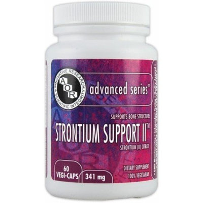 Advanced Orthomolecular Research AOR, Advanced Series, Strontium Support II, 60 Veggie Caps