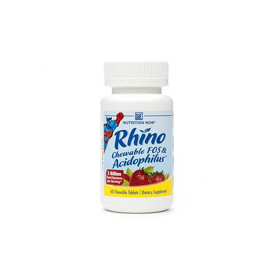 Nutrition Now Rhino Chewable FOS & Acidophilus