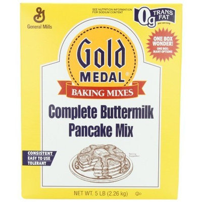 General Mills Gold Medal Complete Buttermilk Pancake Mix, 5-Pound Box (Pack of 3)