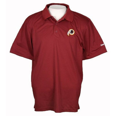 Reebok Washington Redskins NFL Playdry Coaches Polo Shirt, Maroon (Small)