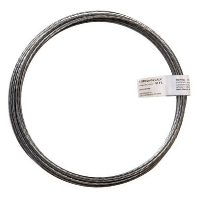 Hillman Group 123186 Galvanized Clothesline Wire - 18 Gauge - 50 feet