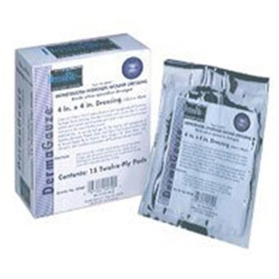 Dermarite Industries Dermagauze Impregnated Hydrogel Wound Dressing, Latex Free, Size: 4 X 4 Inches - 15 / Box