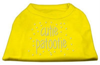 Ahi Cutie Patootie Rhinestone Shirts Yellow XL (16)