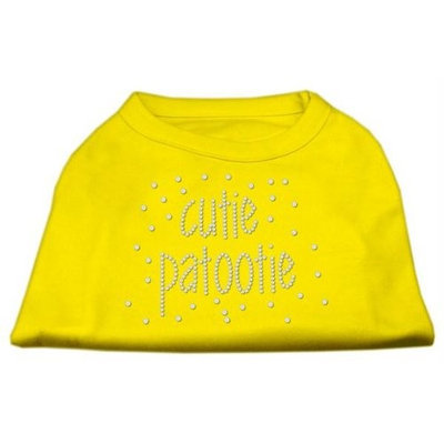 Ahi Cutie Patootie Rhinestone Shirts Yellow XL (16)
