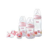 NUK My First Nuk 0-6 Months Nature Design Starter Set, Pink