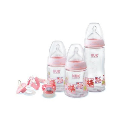 NUK My First Nuk 0-6 Months Nature Design Starter Set, Pink