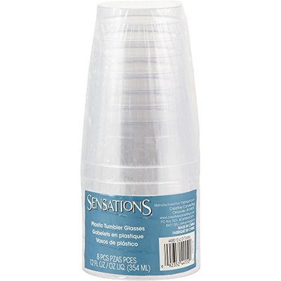 Hoffmastergroup Hoffmaster Group 44550 12 oz. Plastic Fluted Tumbler Clear