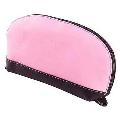 Clava Accessory Pouch with Cafe Trim - Vachetta Pink