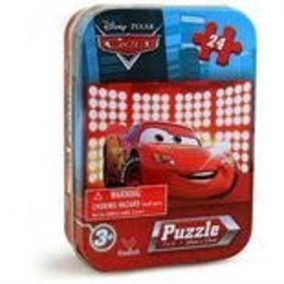 Disneys Pixar Cars 24 Piece Puzzle in Tin 7 x 5