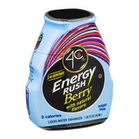 4C Energy Rush Berry Liquid Water Enhancer
